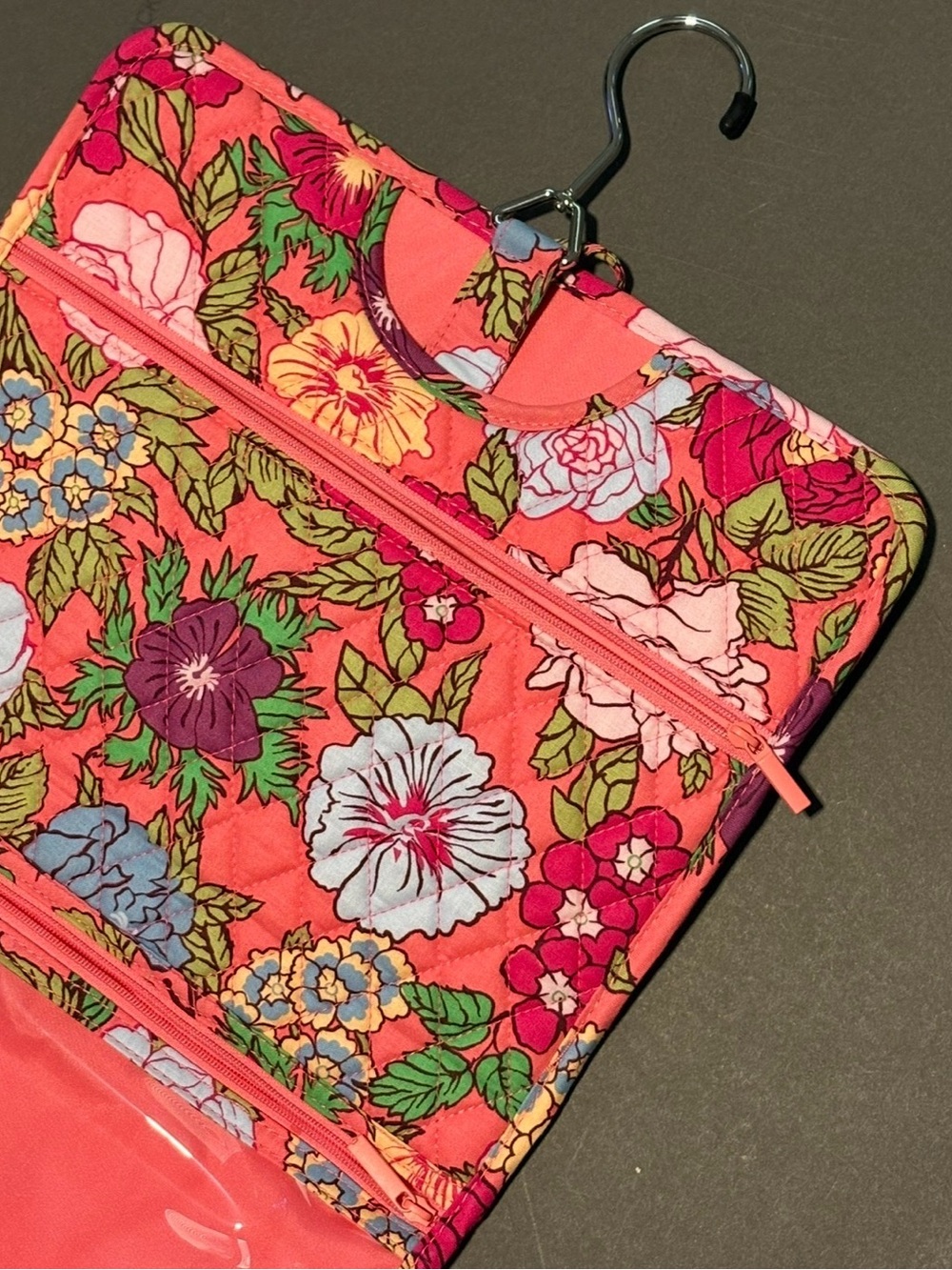 Vera Bradley Vibrant Gardenias Hanging Travel Organizer Toiletries Makeup NWT - Picture 10 of 10
